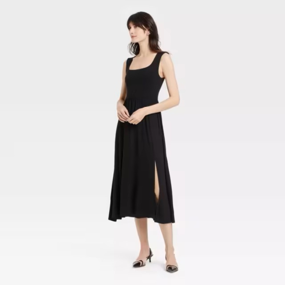 A New Day Knit Ballet Midi Shift Dress